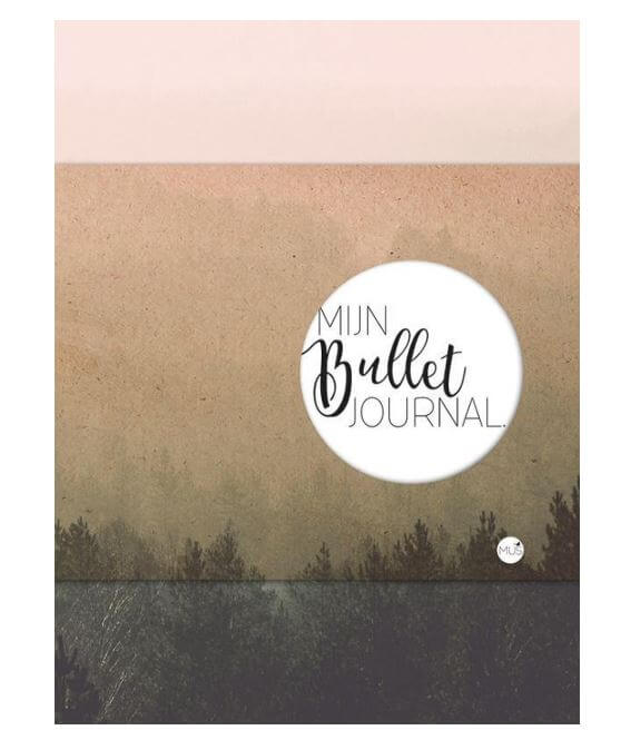 foto van mijn bullet journal met verschillende opdrukken