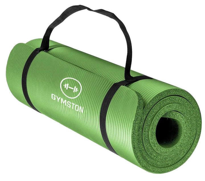 foto van de erg goed beoordeelde groene yogamat van gymston