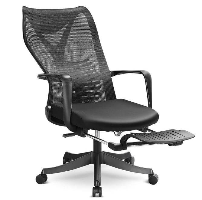foto van de ergonomische bureaustoel voor zware mensen tot 150kg van Mfavour